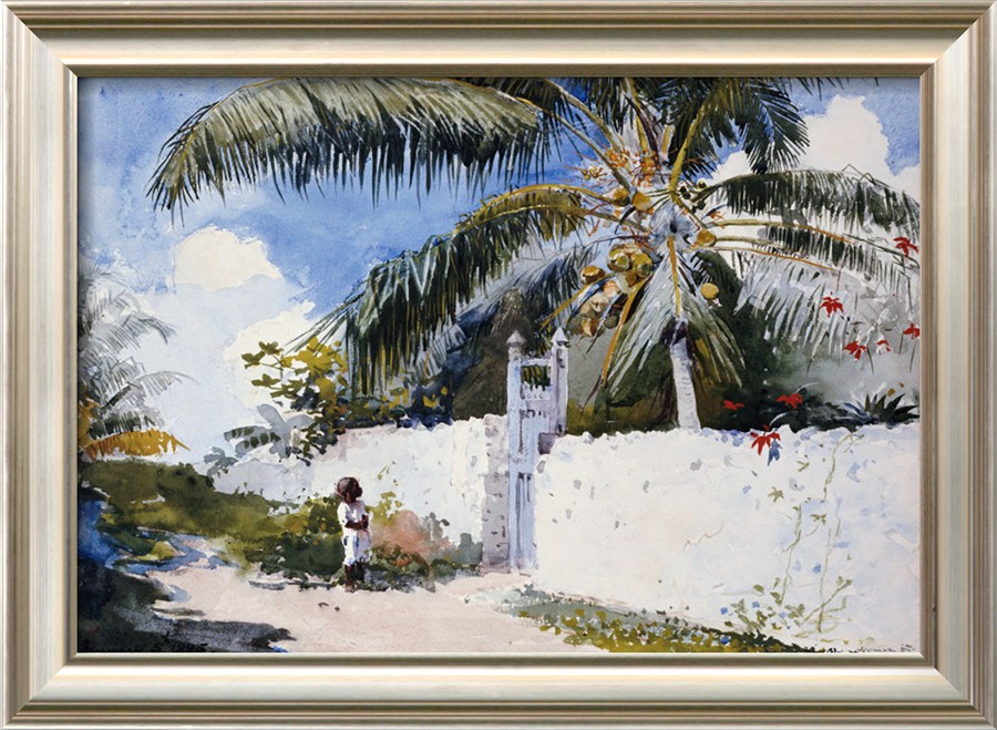 A Garden in Nassau, 1885 By Winslow Homer